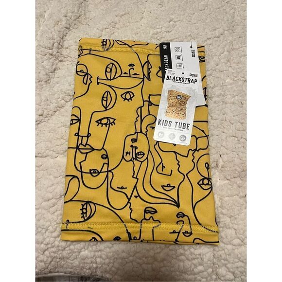 NEW Kids Dual Layer Gaiter in Yellow Faces - Picture 2 of 5